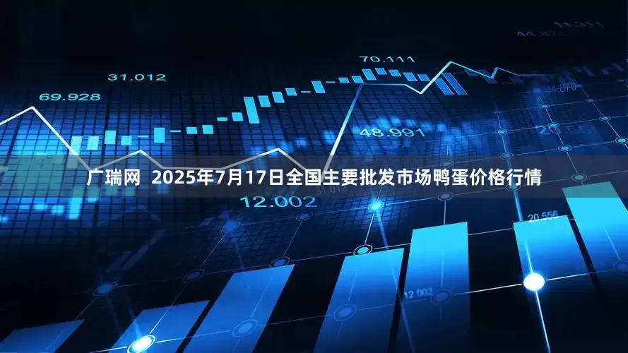 广瑞网  2025年7月17日全国主要批发市场鸭蛋价格行情